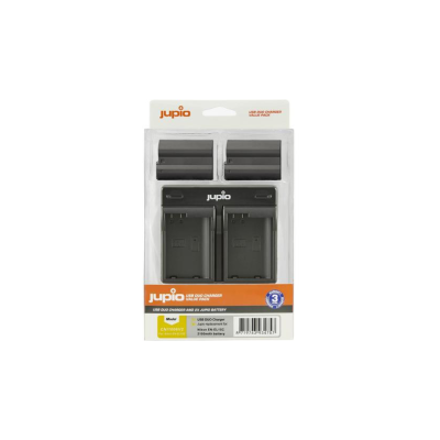 Jupio Value Pack 2x Battery EN EL15C 2100mAh USB Dual Charger