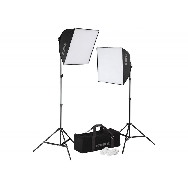 Kaiser Kit Studiolight E70 comprenant : 2 boites a lumiere 50 x 50 cm