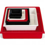 Kaiser Cuvette de laboratoire 30 x 40 cm, rouge