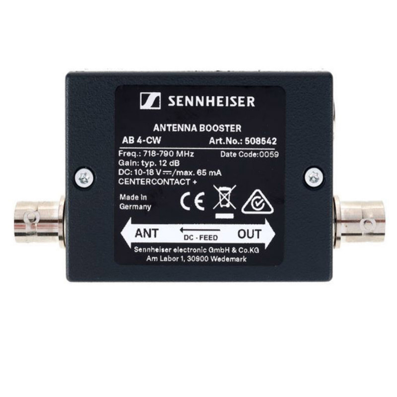 Sennheiser AB 4-DW Booster d'antenne - 10 dB de gain - connecteurs BN