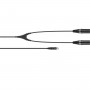 Sennheiser CA 6042 XLR Cable en Y mini-XLR 5 broches vers 2 XLR 3