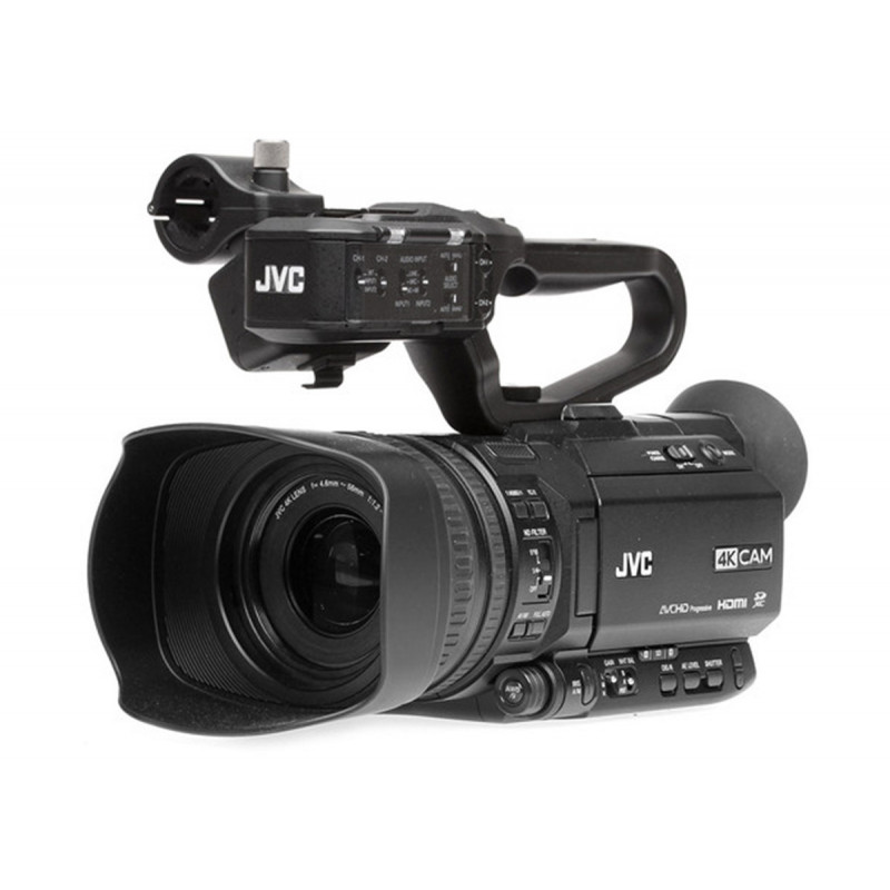 FVJVC GY-HM250E Camera 4K/cartes SD/4:2:2/Zoom 12x/SDI/IP infographie