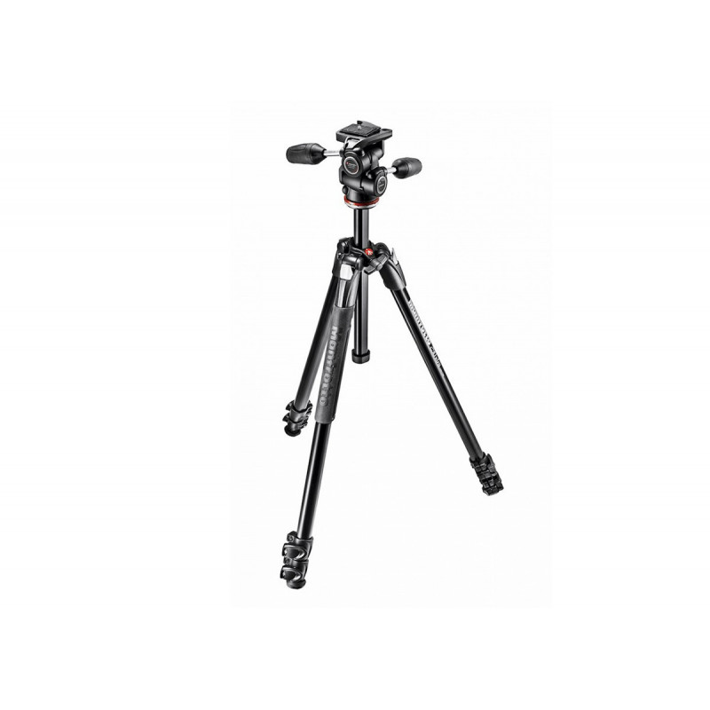 Manfrotto MK290XTA3-3W 290 Xtra, Kit Trépied 3 sections, alu - Rotule