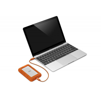 STFR1000800, Disque dur portable Externe 1 To Installation externe USB 3.2  LACIE RUGGED USB-C