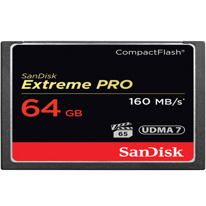 SanDisk Carte CompactFlash Extreme Pro 64Go UDMA7 VPG65 160/150MB/s