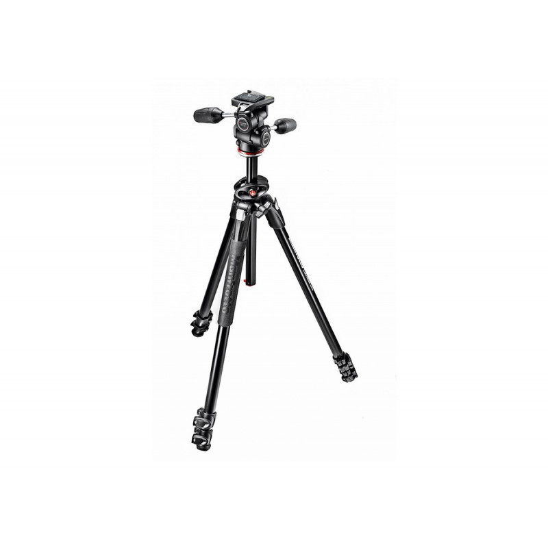 Manfrotto MK290DUA3-3W 290 Dual, Kit Trépied alu Rotule 3D 804