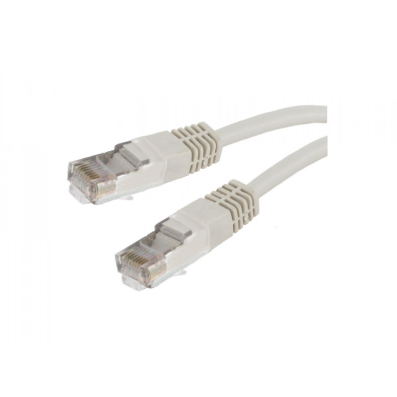 Cordon RJ 45 Catégorie 6 blindé gris 30 mètres