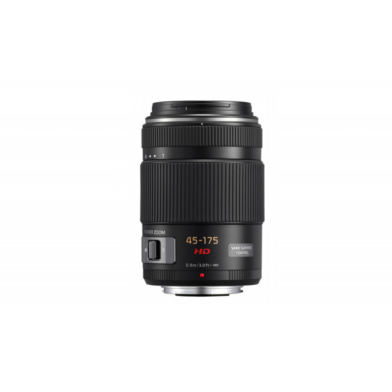 Panasonic Objectif pour Hybride 45-175mm f/4-5.6 PZ OIS noir Lumix G 