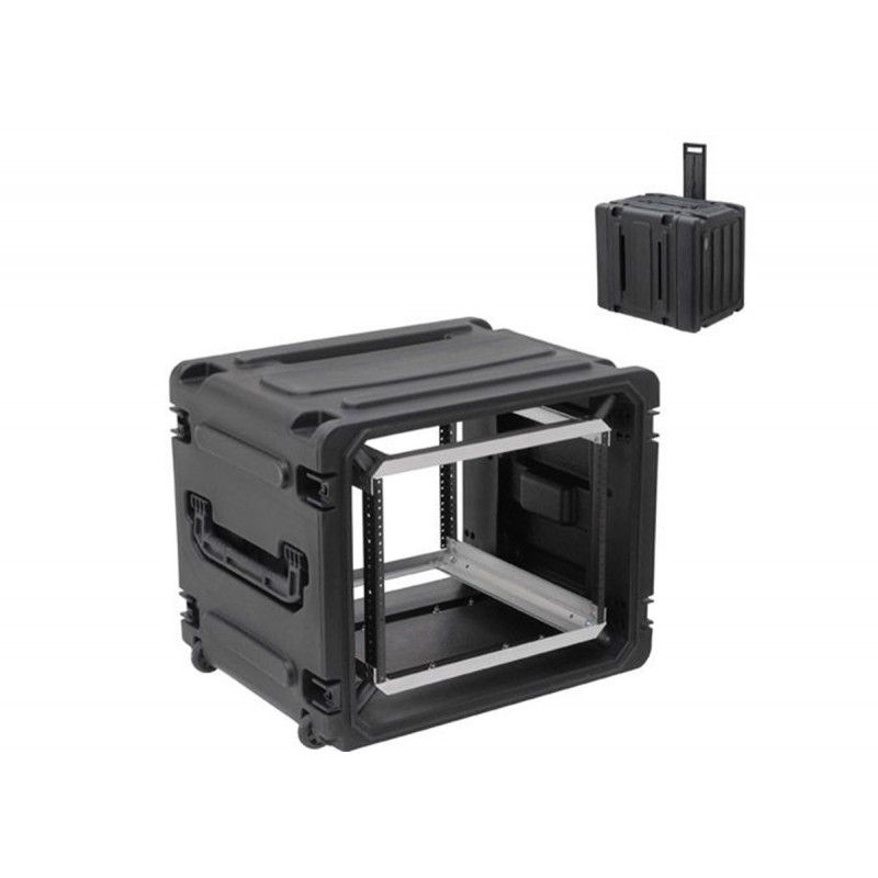 SKB roto shock mount rack10u avec roulettes serie 20w