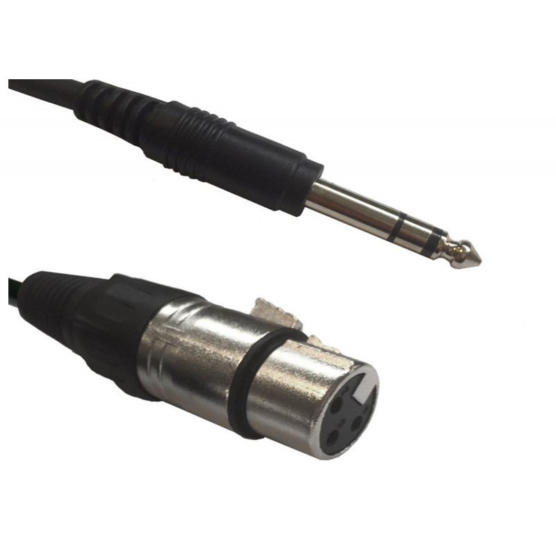 American DJ AC-XF-J6S/1,5 Cordon XLR fem. Jack 6,35 stéréo mâle 1.5m