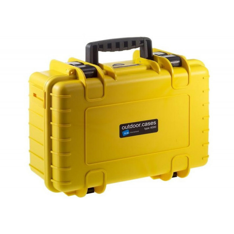 B&W Valise Type 4000 Jaune Insert mousse