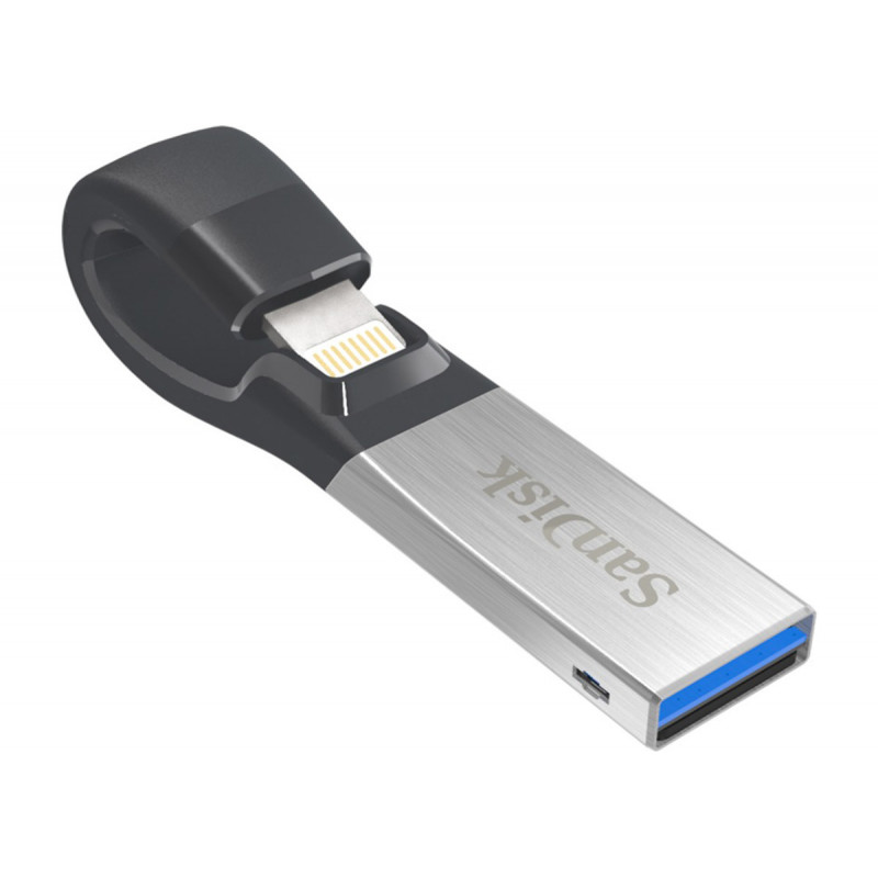 SanDisk Clé iXpand - USB 3.0 / Lightning, 16 Go, PC & IOS