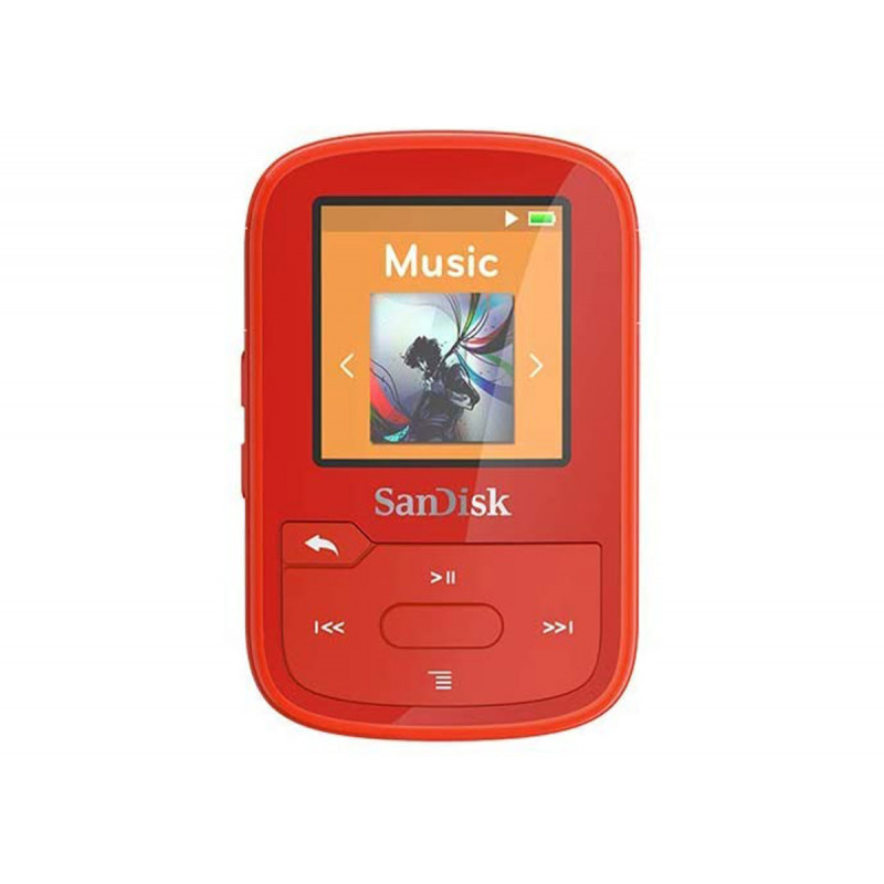 SanDisk Lecteur MP3 Clip Sport Go 16Go Rouge