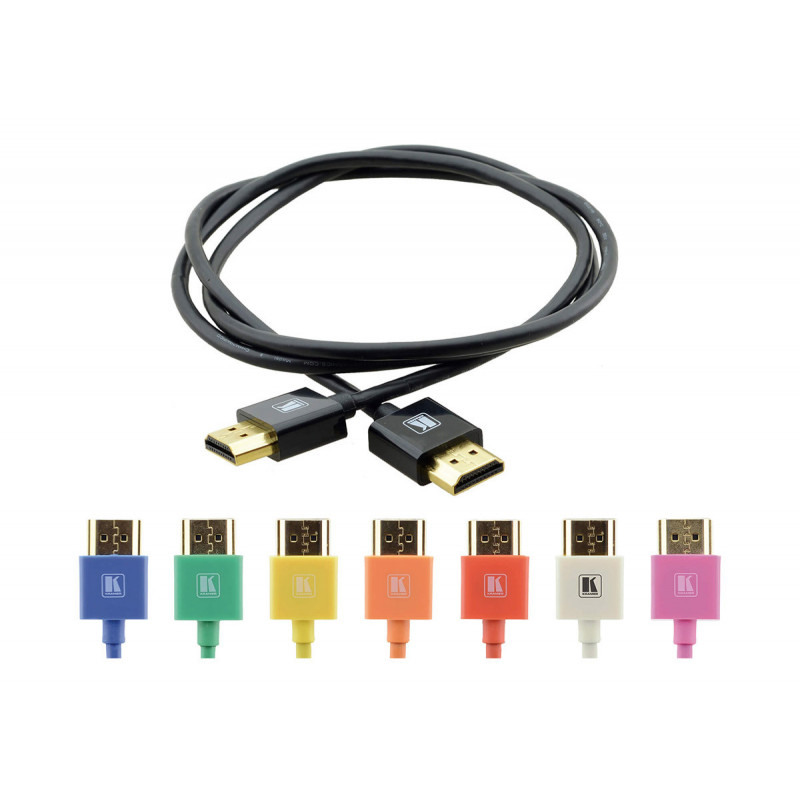 Kramer C-HM/HM/PICO/GR-3 Cable HDMI Ultra flexible avec Ethernet vert