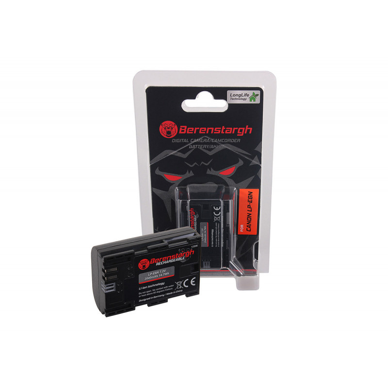 Berenstargh Batterie Li-Ion pour Canon LP-E6N 2040mAh