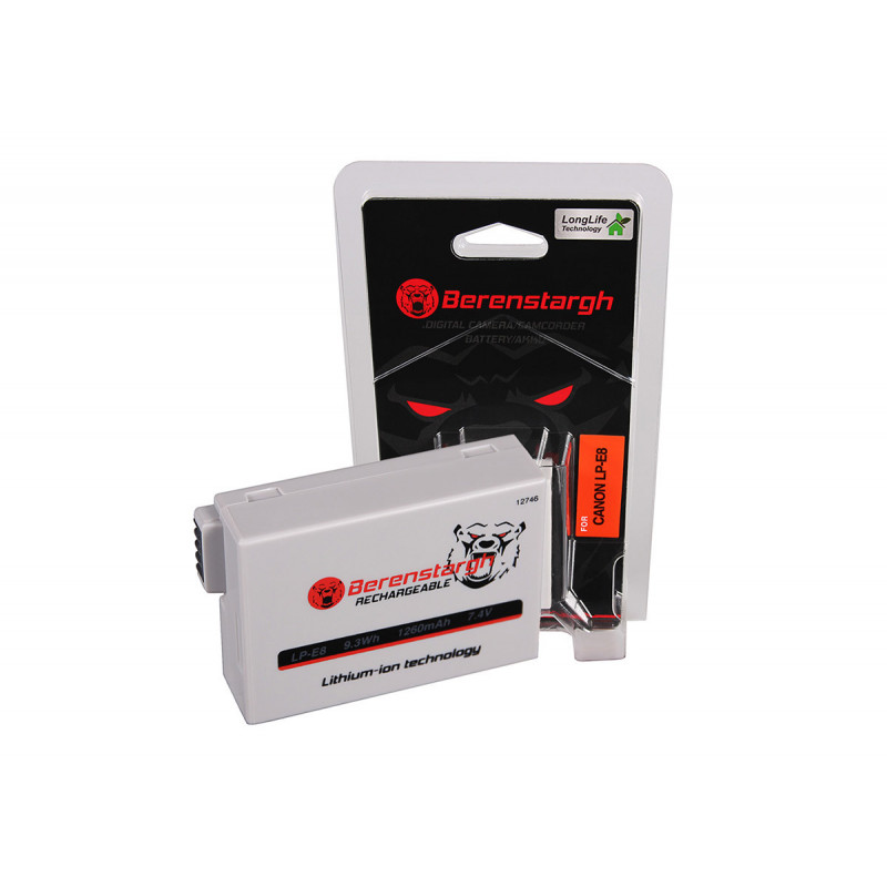 Berenstargh Batterie Li-Ion pour Canon LP-E8