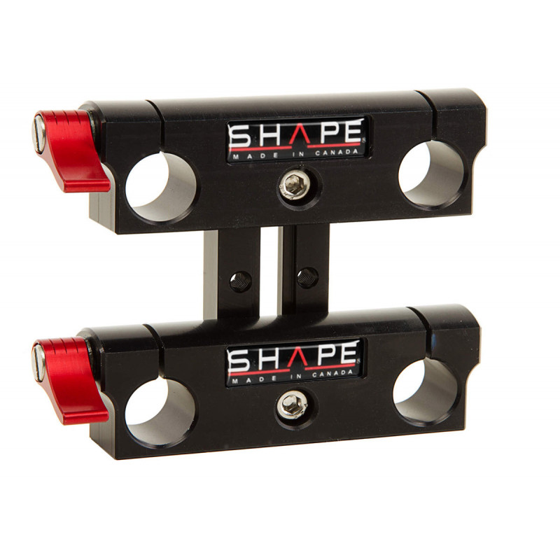 Shape Bloc coulissant double pour rods de 15 mm