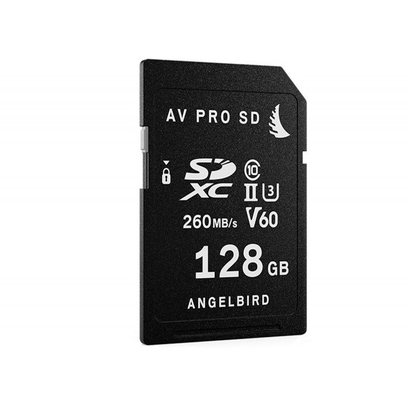 AngelBird Carte SDXC USH-II 128 Go R280/W160Mbs V60 U3 Classe 10