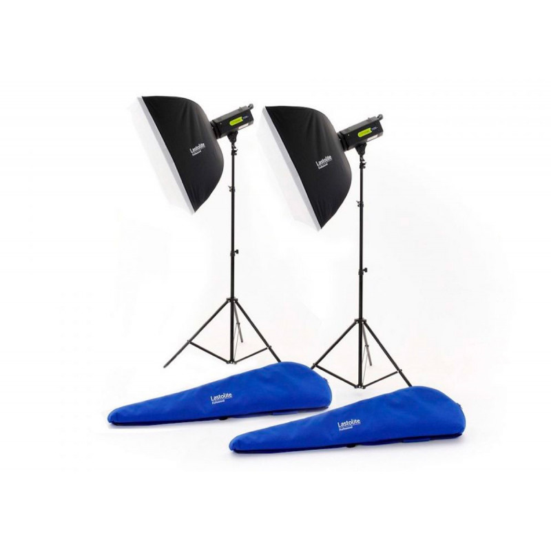 Manfrotto Kit 2 x Lumen8+2 Pieds+2 Softbox+2 reflecteurs