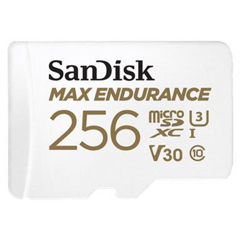 SanDisk Carte SDXC Max Endurance 256Go &Ad UHS-3 Cl.10 100 MB/s