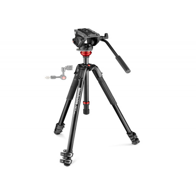 Manfrotto MVK500190XV Trépied vidéo fluide avec base plate et rotule