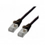 Câble réseau RJ45 100% cuivre CAT6 A F/UTP - 2m Noir