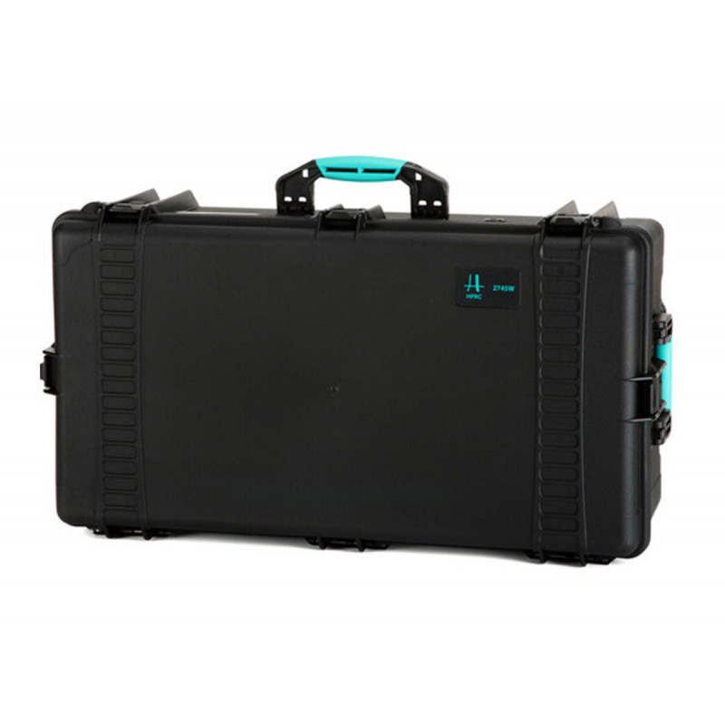 HPRC 2745 Valise à roulettes en résine avec insert séparateur - Noir