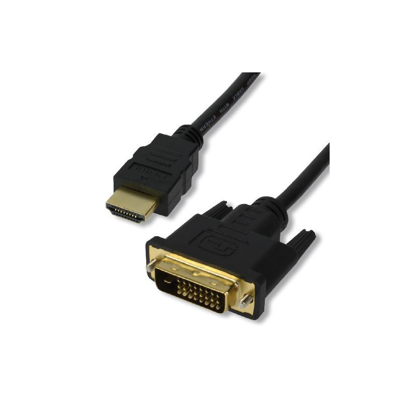 Câble HDMI mâle (19 pts) / DVI-D mâle - 5m