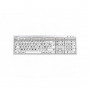 Logickeyboard Clavier XL Print-Lettre Noire fond Blanc-Mac ALBA Alu