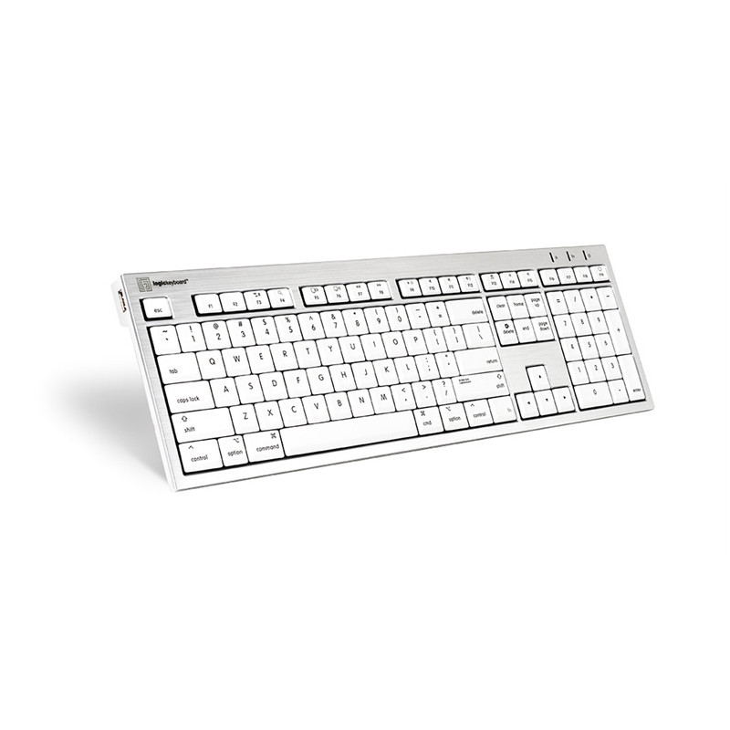 Logickeyboard Clavier Premium-Mac ALBA Alu - Filaire 2 ports USB