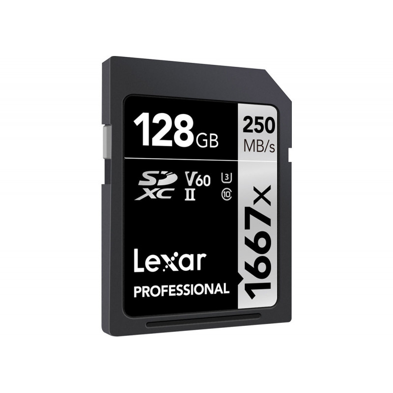 Lexar Carte SDXC 128GB 1667x Professional UHS-II (U3) Class 10