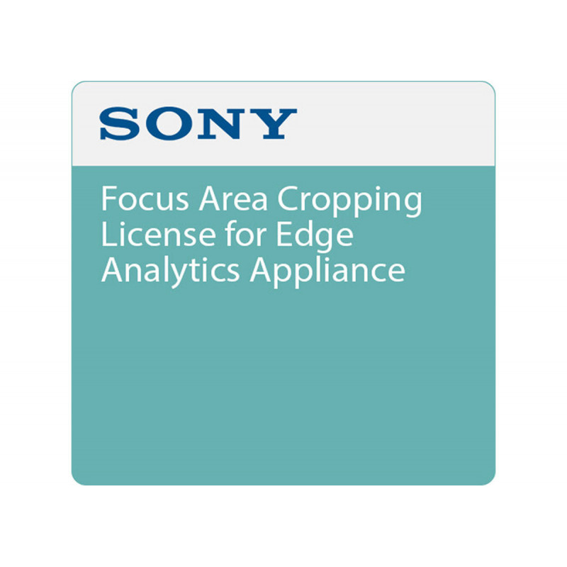 Sony Recadrage de la zone de concentration Edge Analytics