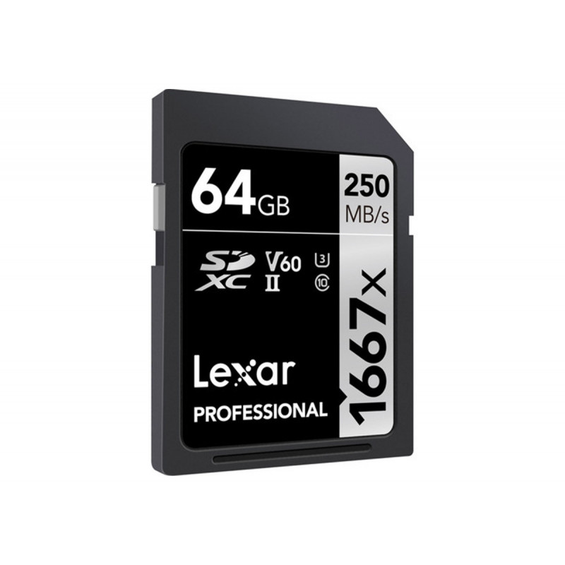 Lexar SDXC 64GB 1667x Professional UHS-II (U3) Class 10