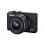 Canon EOS M200 Hybride 24.1MP Noir + Objectif EF-M 15-45mm