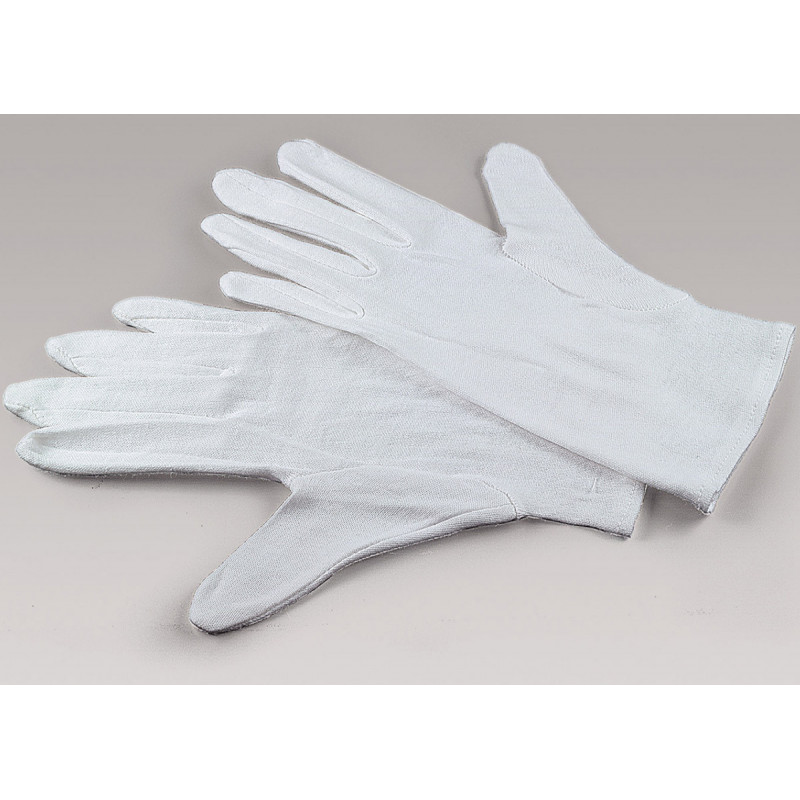 Kaiser Gants coton blanc, 1 paire, taille 15, sous blister