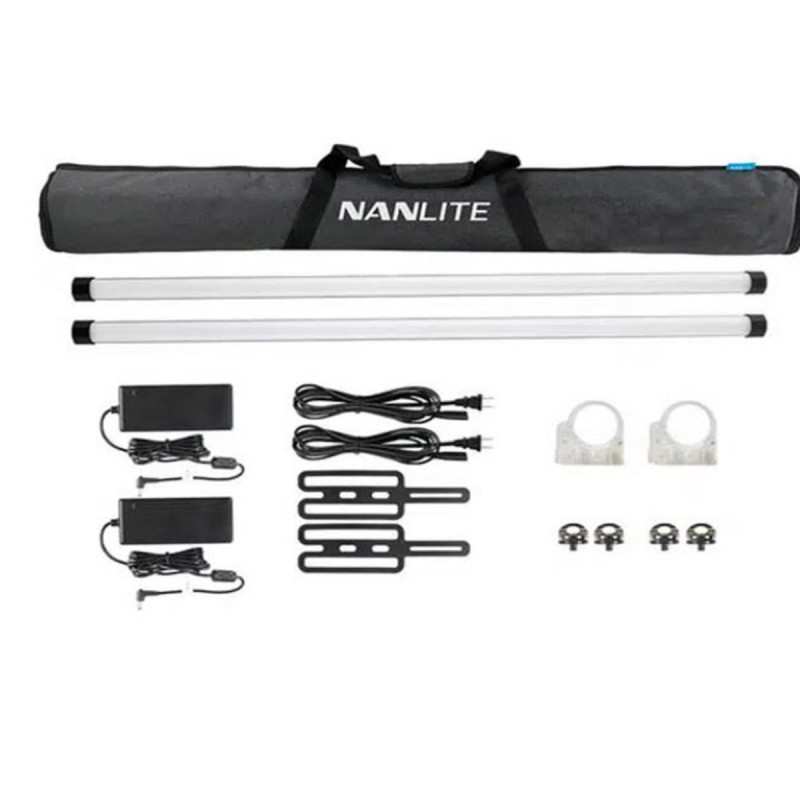 Nanlite Pavotube II 30X Kit 2 Tubes batterie 70W RGBWW 114,5 cm - DMX