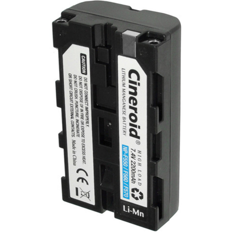 Cineroid GBT012 Batterie lithium-Manganese 2200mAh type NPF-550