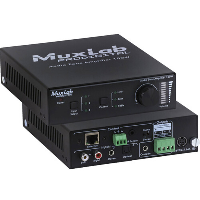 MuxLab Audio Zone Amplifier 100W, EU