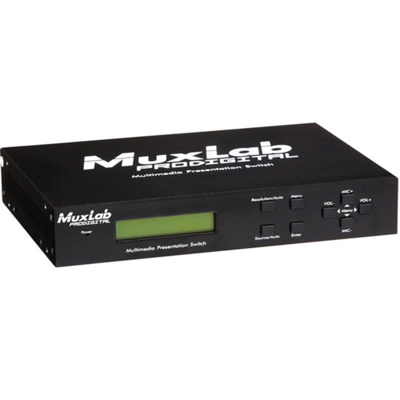 MuxLab Sélecteur de présentation HDBaseT HDMI VGA 5x1