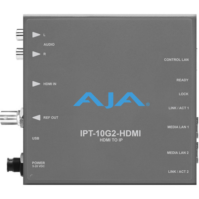 AJA IPT-10G2-HDMI Passerelle audio video UHD/HD HDMI vers SMPTE ST 21