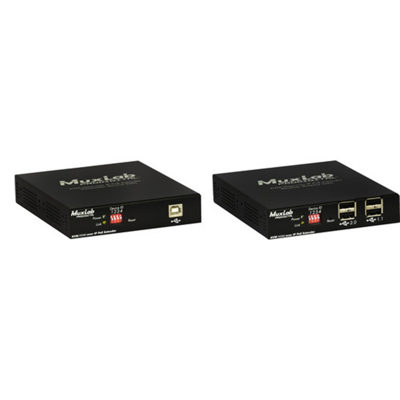 MuxLab KVM DVI over IP PoE Receiver