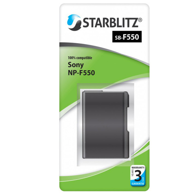 !! FV Starblitz Batterie compatible Sony NP-F530/F550/F570