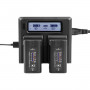 Shape SHAPE BP-975 deux batteries avec chargeur LCD double