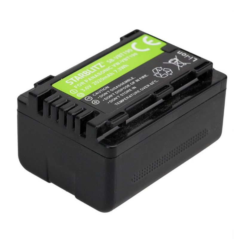 Starblitz Batterie compatible Panasonic DMW-VBT190