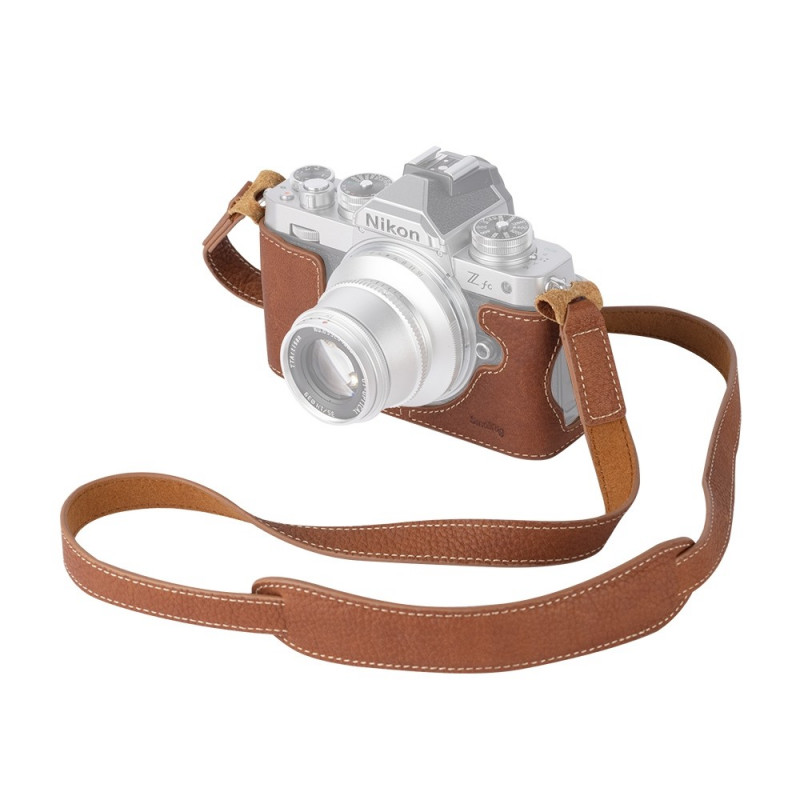 SmallRig 3481 Demi-étui en cuir avec bandoulière pour Nikon Z fc