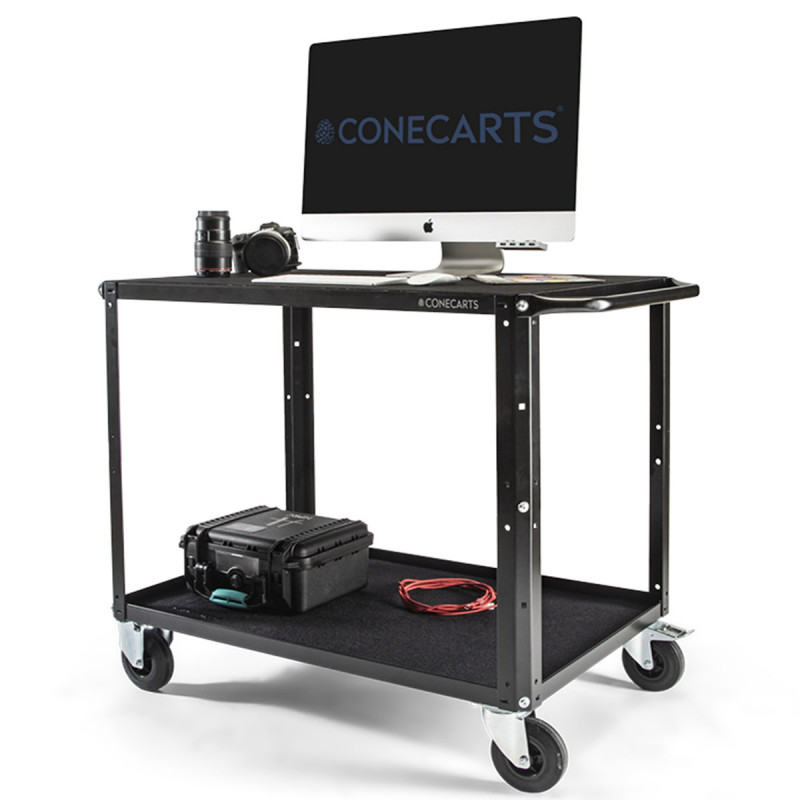 Conecarts Grand chariot - Version de poste de travail 2 étagères