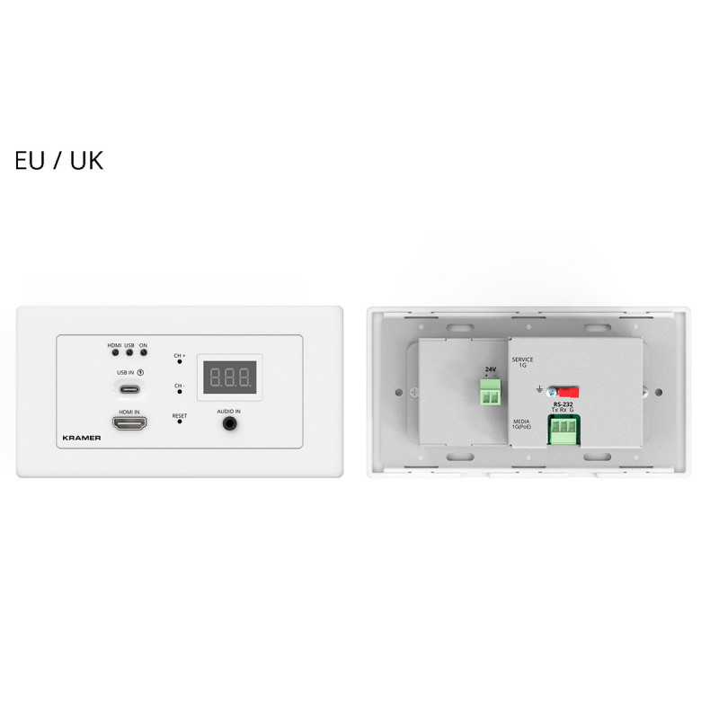 Kramer Platine murale encodeur (EU/UK) WP-SW2-EN7/EU(W)-80/86