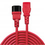 Lindy Rallonge secteur IEC, rouge, 1m