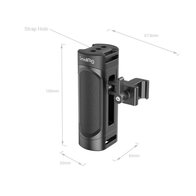 SmallRig 3813 Mini poignée latérale NATO avec trous filetés 1/4"-20