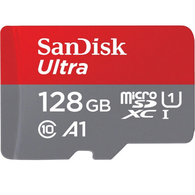 SanDisk Carte microSDXC Ultra 128Go Classe 10 UHS-l R100 + Adaptateur